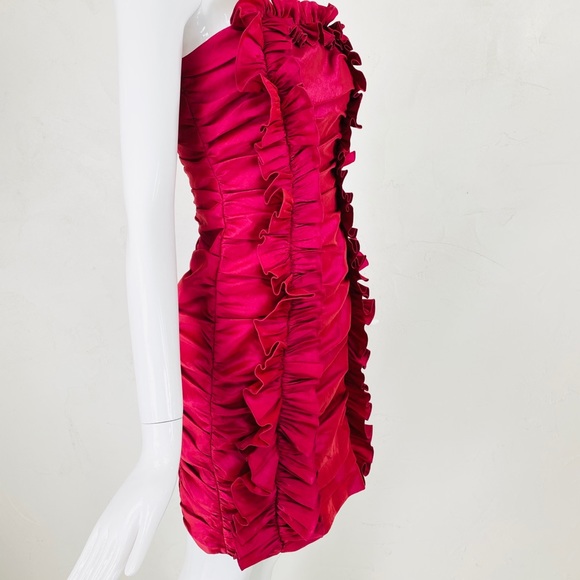 ❤️SOLD❤️ NWT RED Valentino Party mini Ruffle dress - Picture 4 of 12
